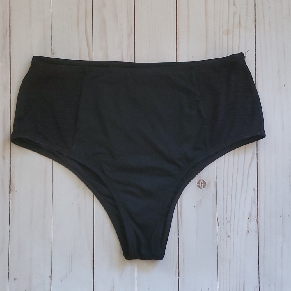 Vitamin A  large black retro high waist bottom